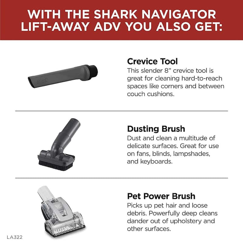 Shark Navigator Lift-Away ADV Upright Vacuum - 0.89 Qt - 0.89 Qt