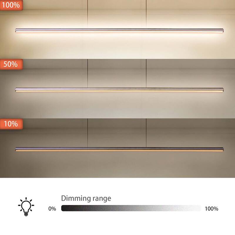 Minimalist Modern Linear Pendant Light Dimmable Integrated LED Chandelier Kitchen Island