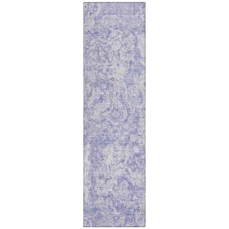 Machine Washable Indoor/ Outdoor Chantille Abstract Modern Rug
