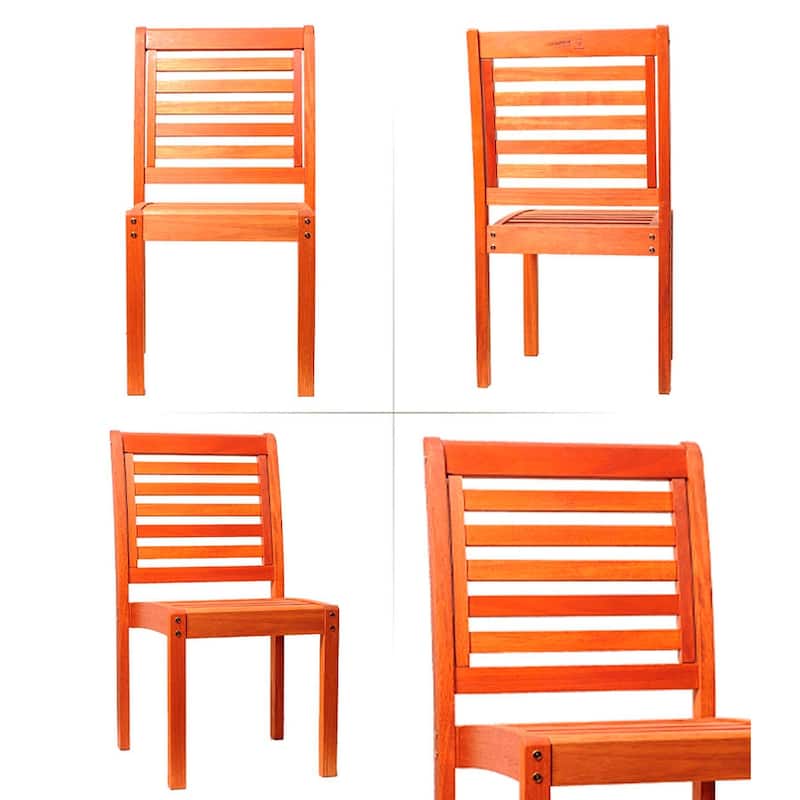 Amazonia Amelia 100% FSC Certified Wood 9-piece Outdoor Patio Dining Set