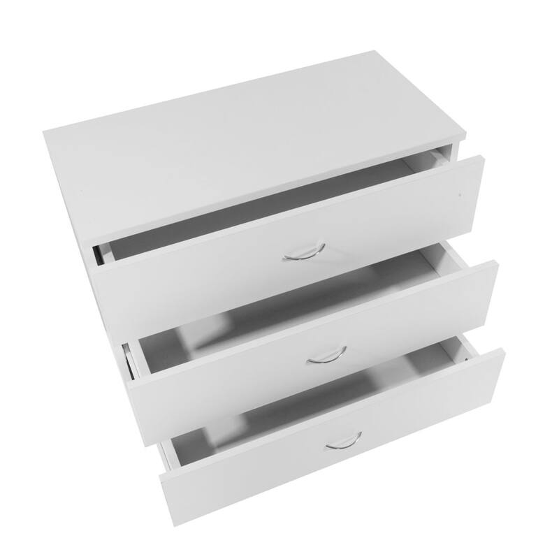 3-Drawer Dresser Storage Cabinet Side Table for Bedroom, Living Room