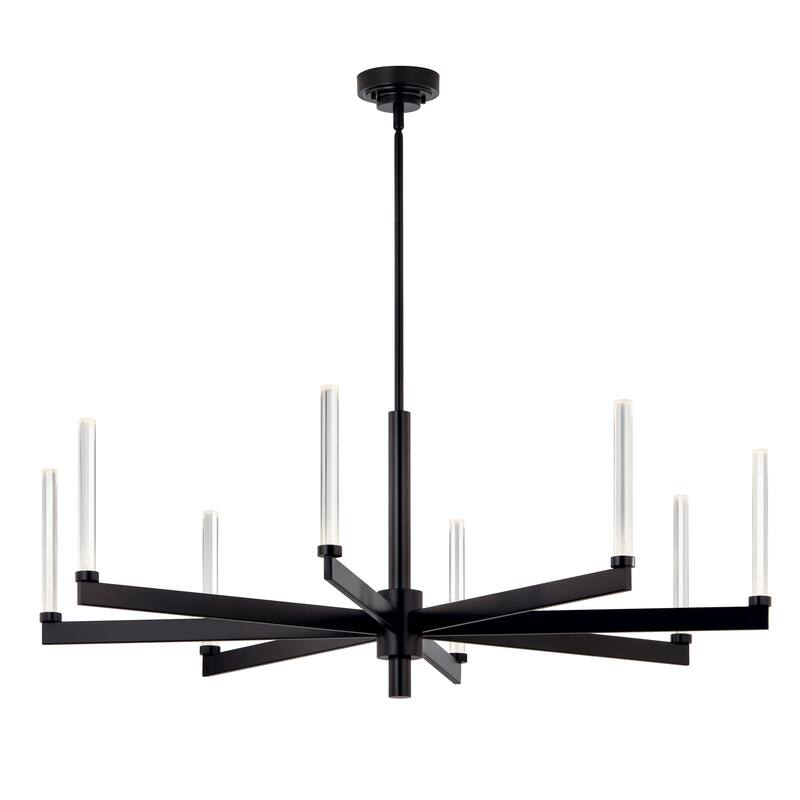 Kichler Lighting Sycara 48.5 in. 8-Light Integrated LED Chandelier - Black - 48.5 in