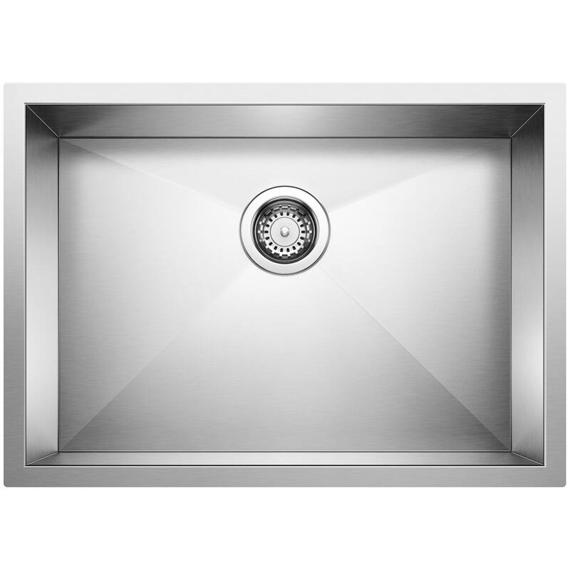 Blanco Precision Single Basin Undermount Stainless Steel Kitchen Sink - Satin Polished