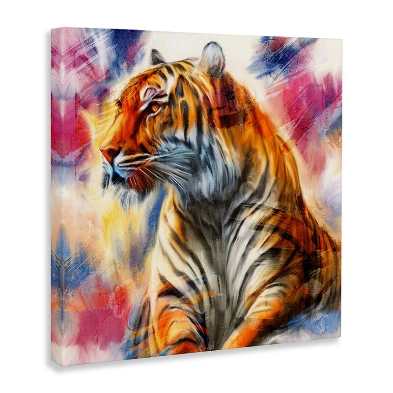 Stupell Fierce & Elegant Tiger Canvas Wall Art Design By Kim Allen
