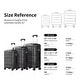 preview thumbnail 4 of 15, 3-Piece Hardshell Luggage Set with TSA Lock YKK Zippers Aluminum Telescopic Handle and Spinner Wheels Durable PC+ABS Suitcase