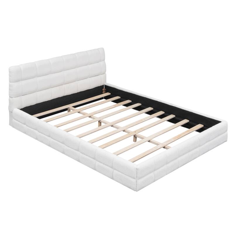 Nestfair Queen Size Upholstered Platform Bed