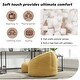 preview thumbnail 15 of 37, Microfiber Upholstered High Density Memory Foam Round Lazy Bean Bag Sofa Chair with Ottoman