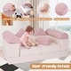 preview thumbnail 23 of 28, Costway Kids Modular Play Couch Play Set with Suede Fabric Cover - See Details
