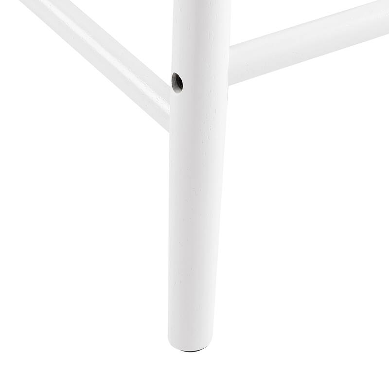 26 in. Modern Wooden Bar Stools with Slat Back Windsor-Style Solid Wood Counter Stools - 17.7 in. W x 17.7 in. D x 38.5 in. H