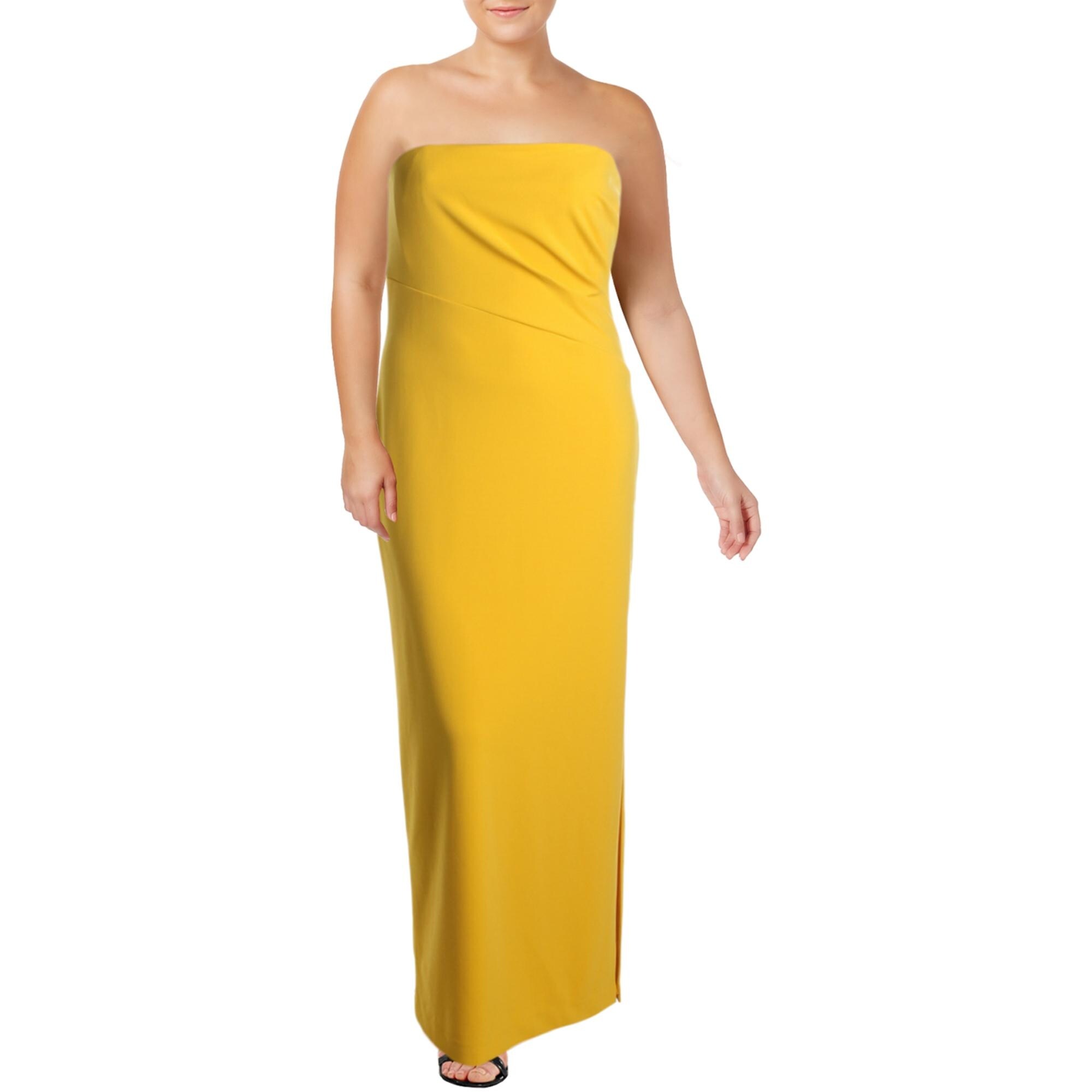 ralph lauren strapless dress