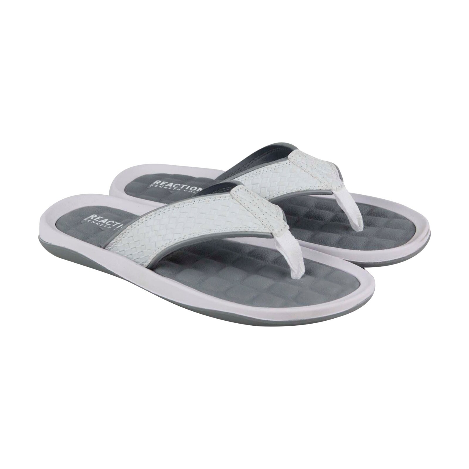 mens white flip flops sandals