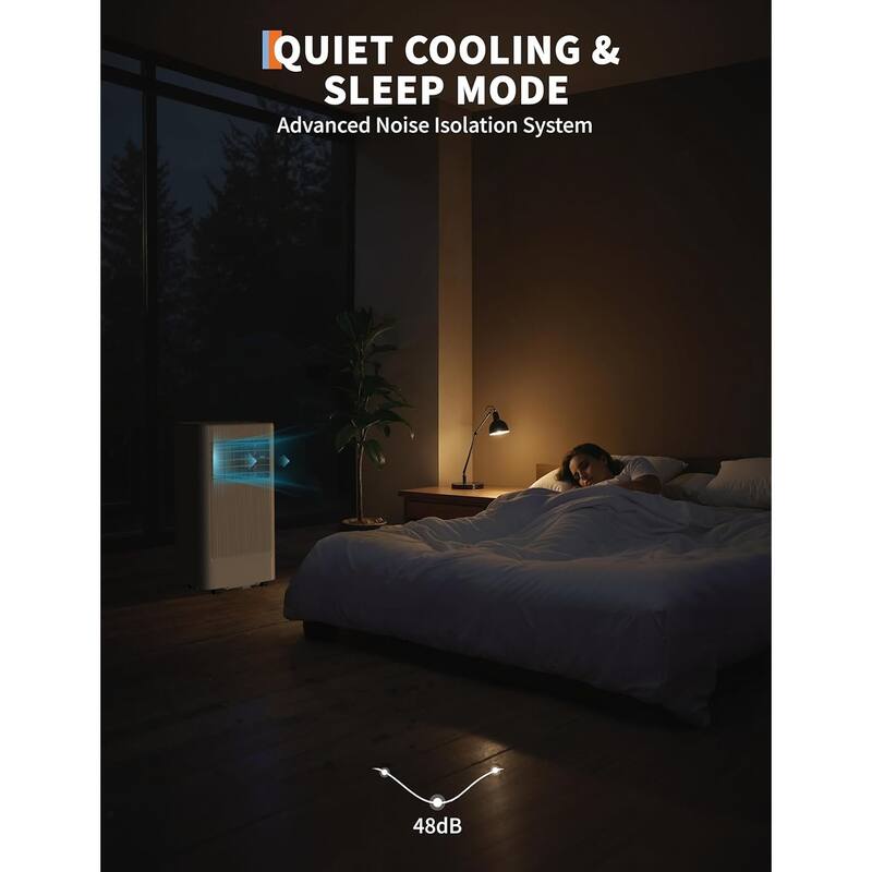 Portable Air Conditioner for Indoor Rooms, 3-In-1 AC Unit for Bedroom