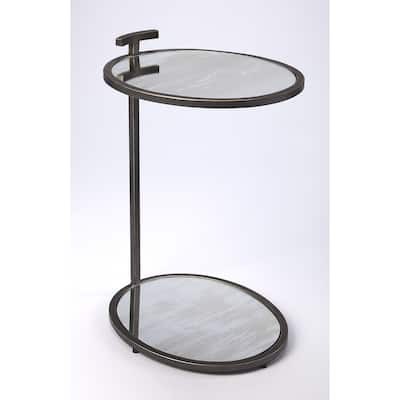 Carson Carrington Tahult Gold Metal & Mirror Side Table