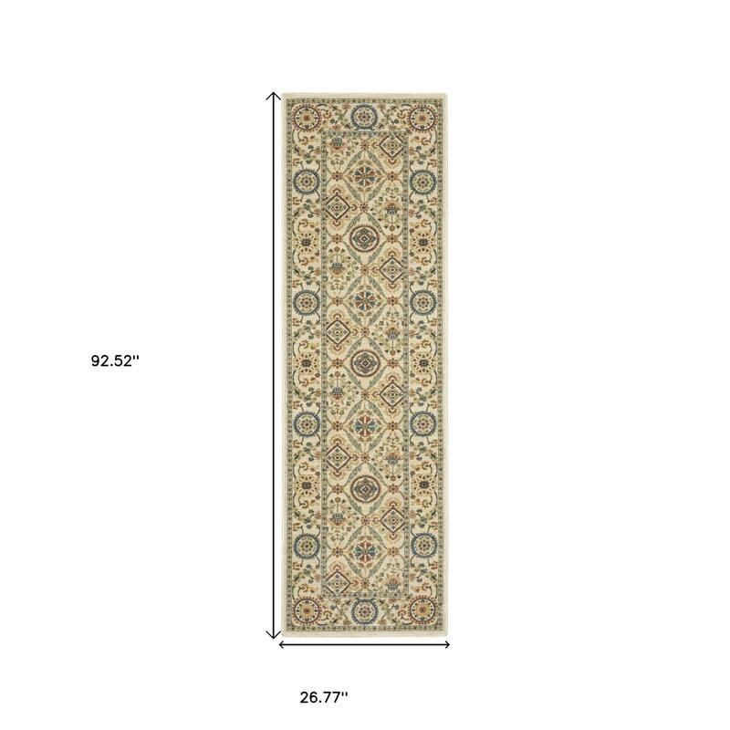 HomeRootsOriental Traditional Runner Area Rug