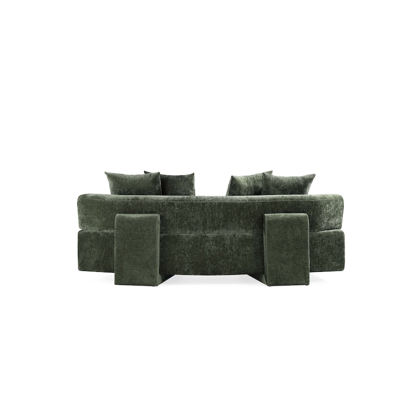 Manhattan Comfort Modern Verandah Chenille 90.6 Inch Sofa