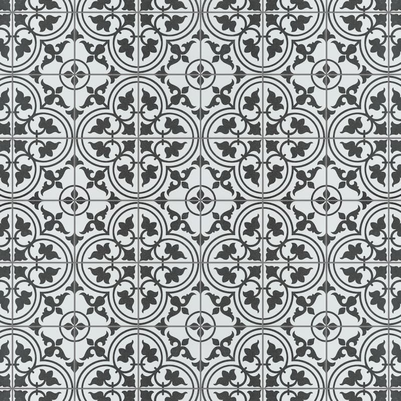 Merola Tile Harmonia Classic White 13" x 13" Ceramic Floor and Wall Tile