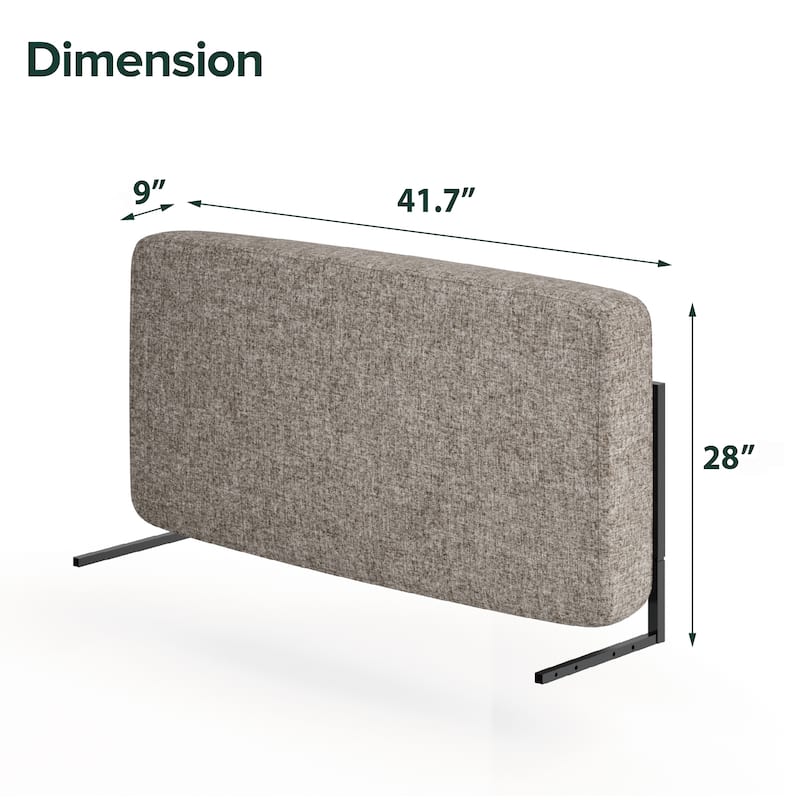 Priage by ZINUS Upholstered Cushion Headboard - Taupe - Twin