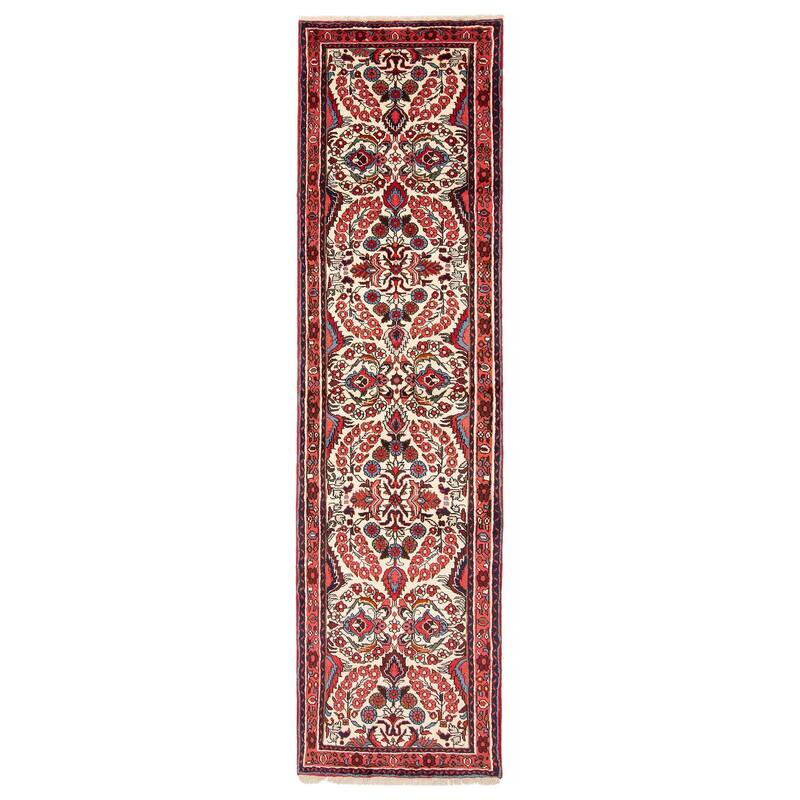 ECARPETGALLERY Hand-knotted Anatolian Cream Wool Rug - 2' 8" x 9' 9" - Cream - 2' 8" x 9' 9" - Runner