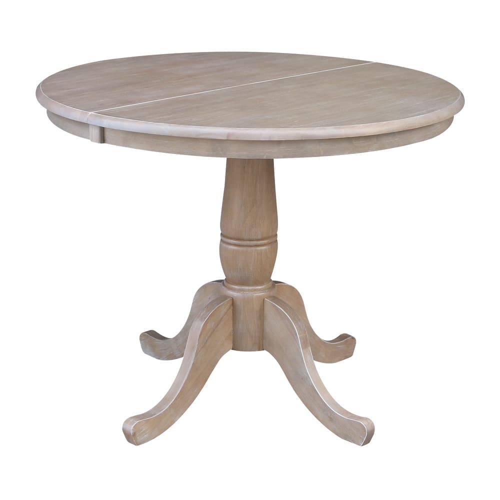 The Gray Barn Jalisco 36-inch Round Top Pedestal Table with 12-inch Leaf