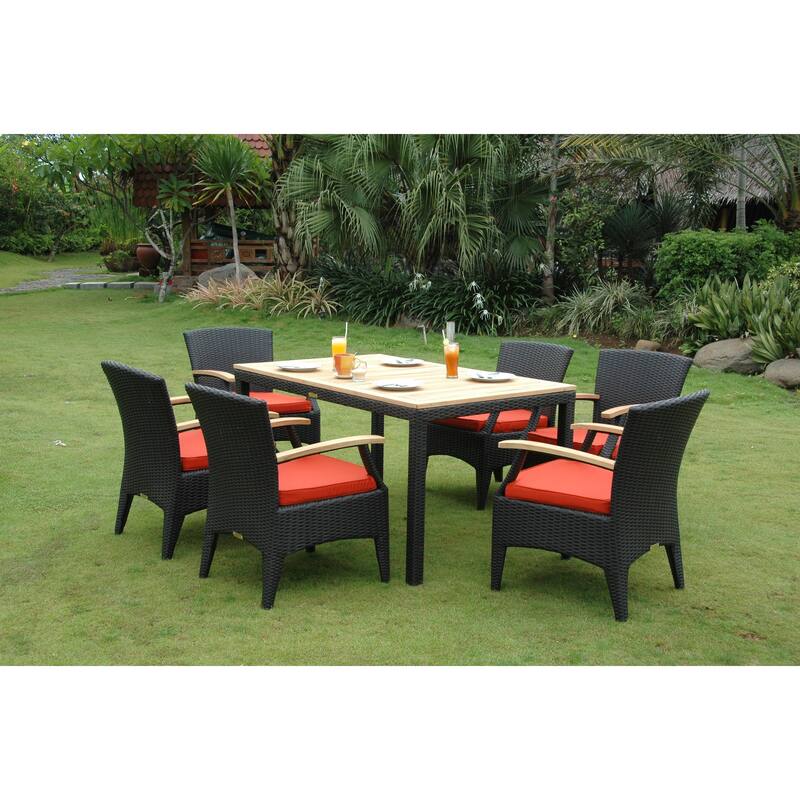 Rococo Radiance 7-Piece Dining Set - Outdoor Patio Furniture Set