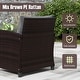 preview thumbnail 43 of 81, Costway 3PCS Patio Rattan Furniture Set Cushioned Conversation Set - See Details