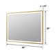 Wall Mounted Back Light Bathroom Framed LED Mirror Anti- Fog With Dimmable Light Touch Sensor And Memory Function