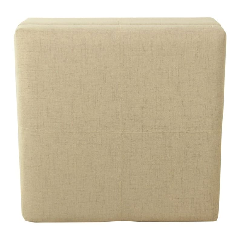 HomePop Luxury 28 Inches Square Storage Ottoman