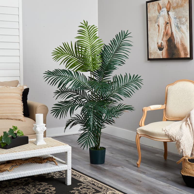 Artificial Palm Tree 6ft Indoor Outdoor Decor Victorian Style - 6ft.