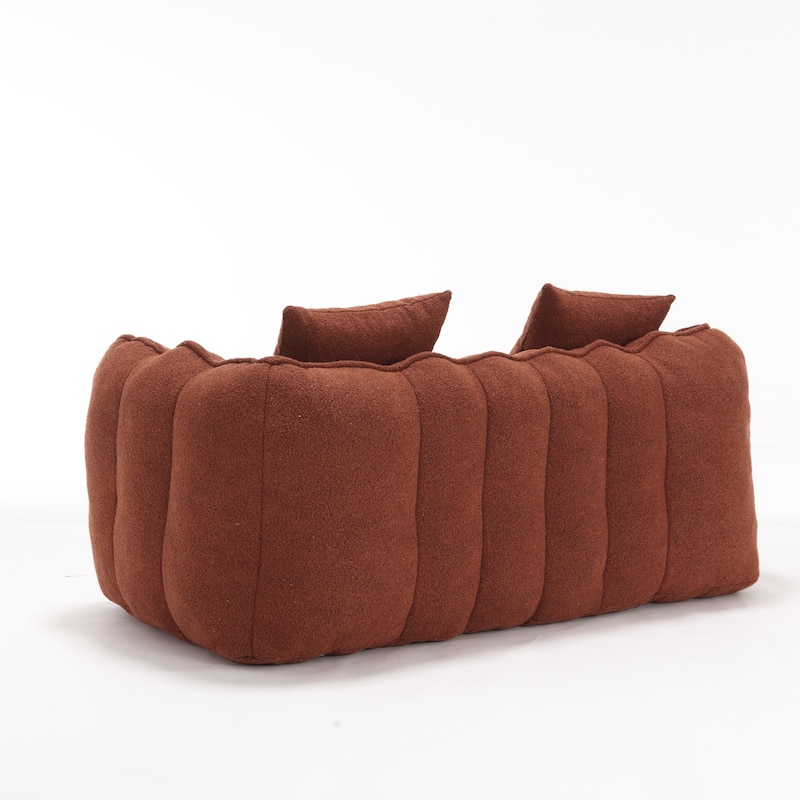 Beanbag Chair with High Resilience Foam Core. The Square Recliner Sofa Is Ideal for Family Members And Friends Engaged in Games