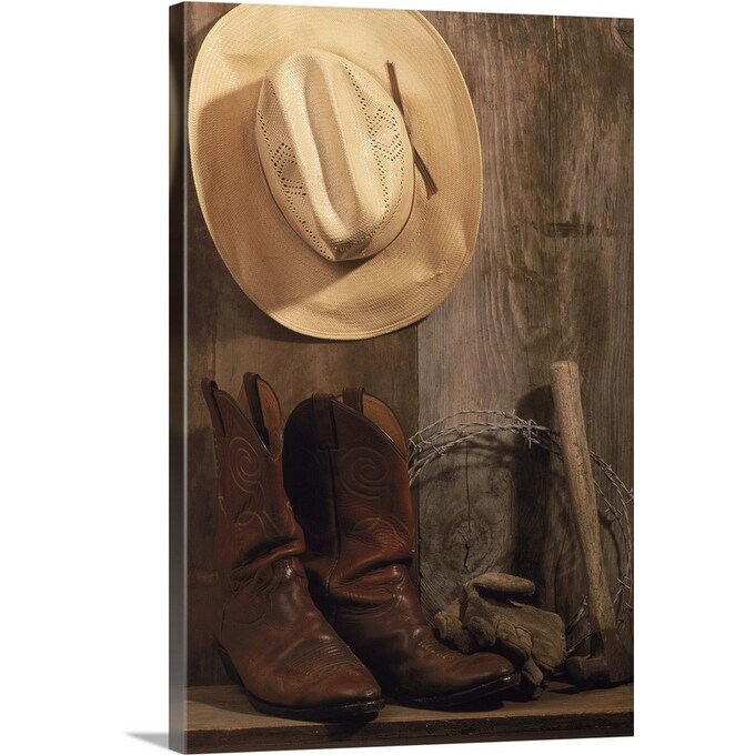 barbed wire cowboy boots