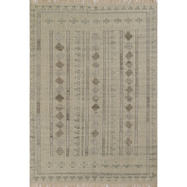 slide 2 of 7, Momeni Bristol Geometric Hand Woven Wool and Cotton Ivory Area Rug 2' X 3' - Ivory - Rectangle
