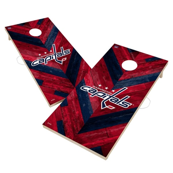 slide 2 of 5, Washington Capitals NHL Cornhole Board Set Include Carrying Case