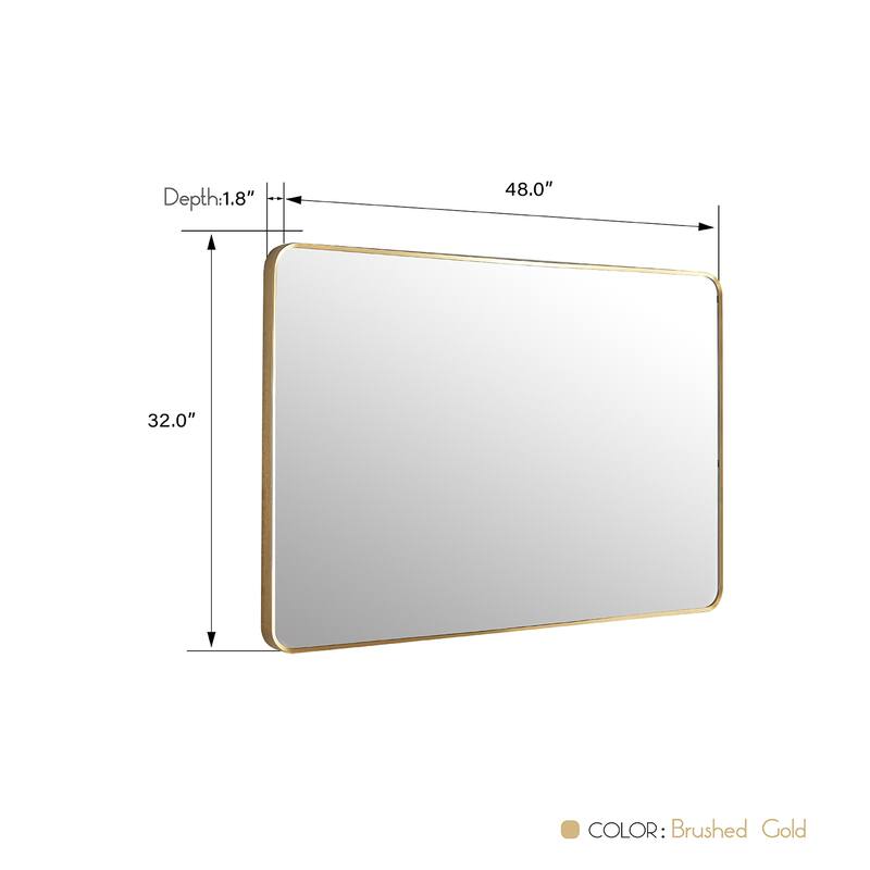 Vinnova Mutriku Rectangle Metal Wall Mirror