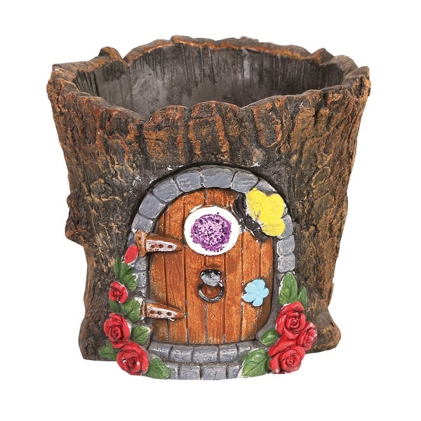 Shop Signals Fairy Door In Tree Stump Planter Fairy Garden Tree