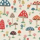 preview thumbnail 1 of 2, Cath Kidston Mushrooms Multi Wallpaper