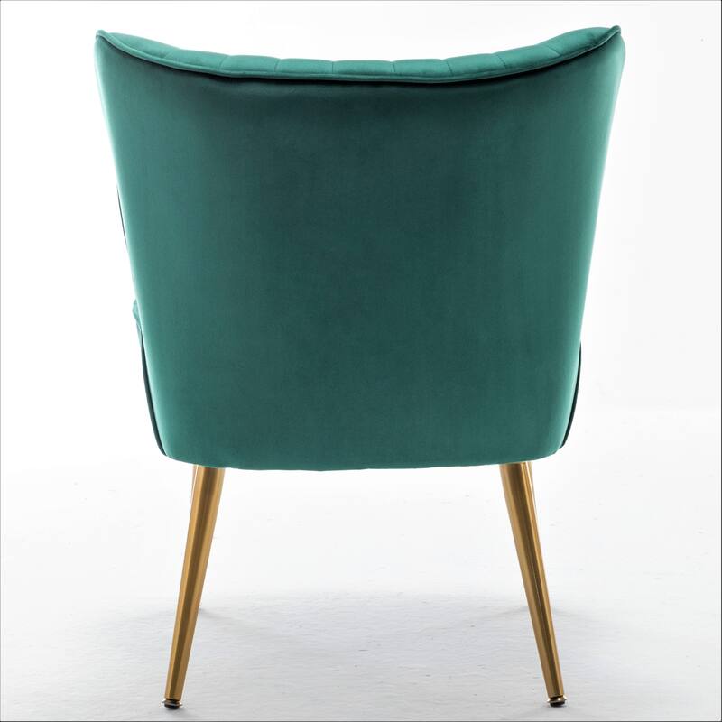 Sauter 23.2" Wide Mid-Century Modern Microfiber Accent Chair
