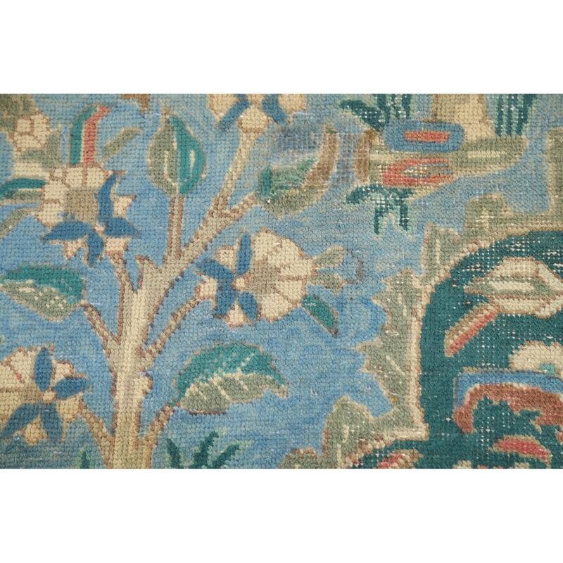 Tabriz Persian Area Rug Living Room Hand-Knotted Wool Carpet - 9'9"x 12'4"