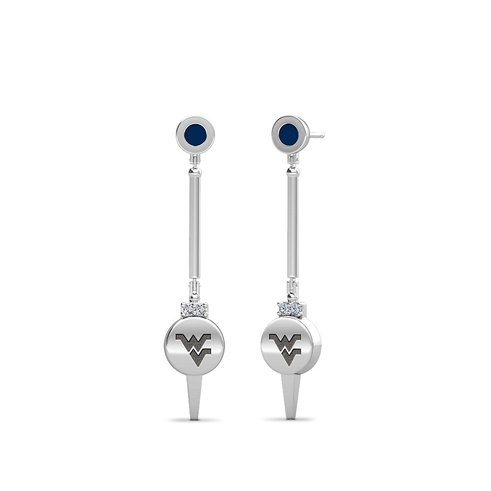 West Virginia University Dangle Earrings West Virginia University Dangle Earrings