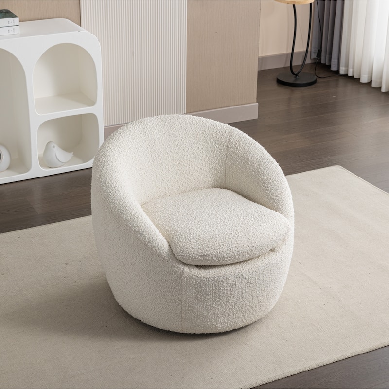 Roundhill Furniture Winnie Modern Swivel Barrel Chair