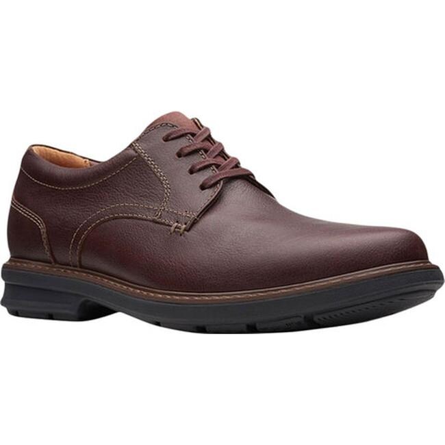 Shop Clarks Men S Rendell Plain Oxford Mahogany Full Grain Leather
