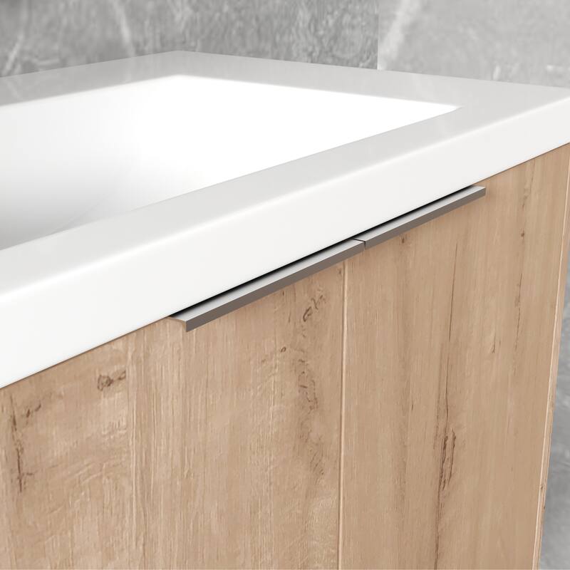 BNK 24"/30"/36" Single Sink Bathroom Vanity with Soft Close Door, Modern Floating Vanity