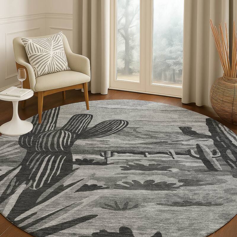 Machine Washable Indoor/ Outdoor Southwestern Mesa Chantille Rug