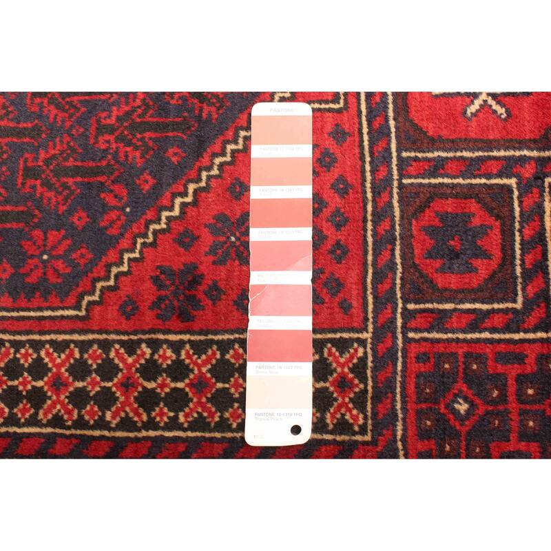 ECARPETGALLERY Hand-knotted Teimani Red Wool Rug - 2'10 x 5'0