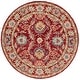 preview thumbnail 20 of 37, SAFAVIEH Handmade Blossom Menga Contemporary Wool Rug 6' Round - Red/Green - Round