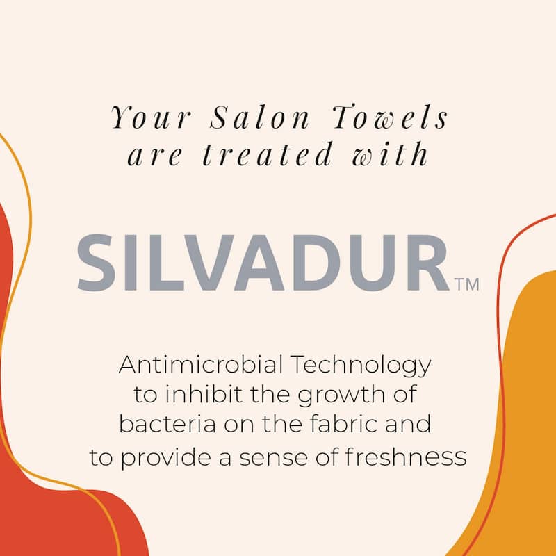 Arkwright 12-Piece Silvadur Microfiber Salon Towels - 16x27
