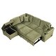 preview thumbnail 19 of 79, 84.75" Sleeper Sofa Bed, 2 In 1 Pull Out Sofa Bed L Shape Couch With Storage Ottoman For Living Room, Bedroom Couch