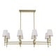 preview thumbnail 12 of 14, Uttermost Arques 8 Light Linear Chandelier - 48"W x 18.125"D x 14.5"H