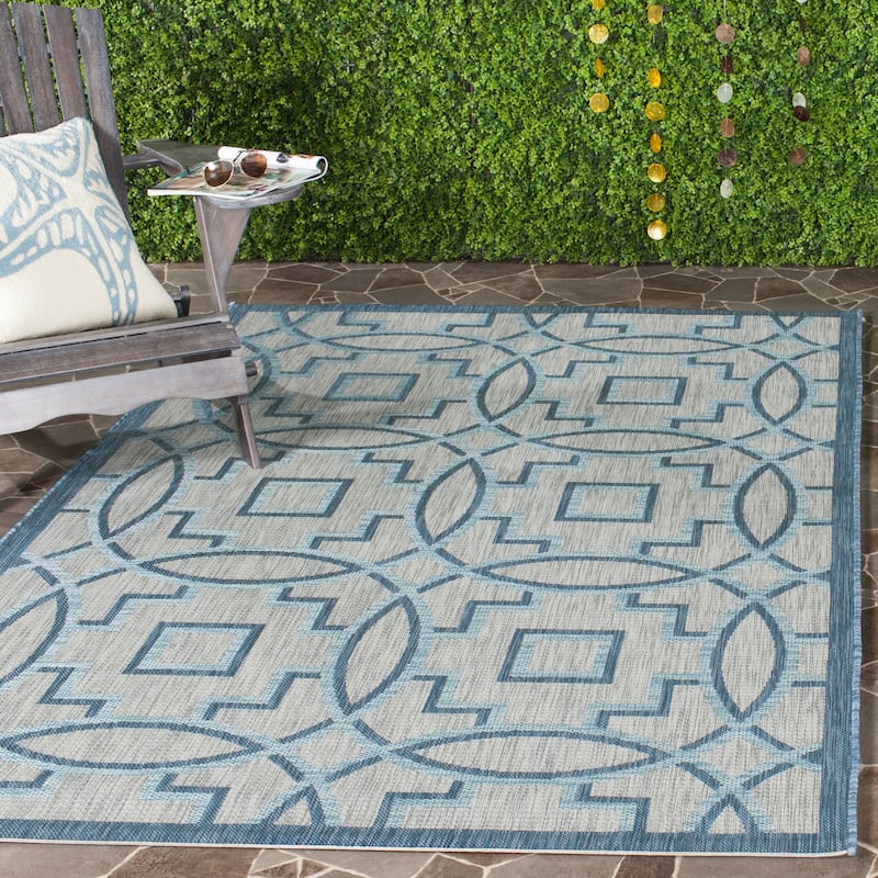 SAFAVIEH Courtyard Ofelija Indoor/ Outdoor Waterproof Patio Backyard Rug - 5'3" x 7'7"