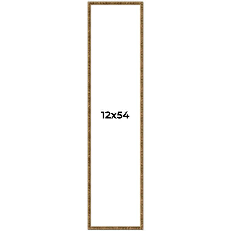 12x54 Frame Gold Solid Wood Picture Frame - Complete Modern Photo
