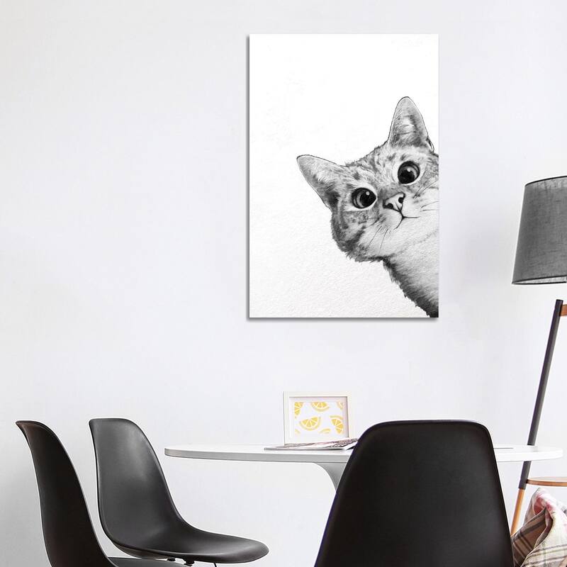 iCanvas "Sneaky Cat" by Laura Graves Canvas Print - 40x26x1.5